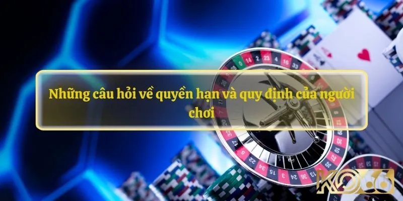 Những câu hỏi về quyền hạn và quy định của người chơi